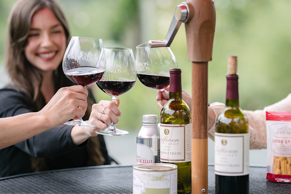 People enjoying Jefferson Wines